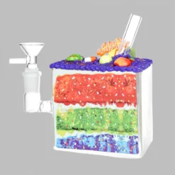 Dabtized Cake Slice Borosilicate Glass Waterpipe