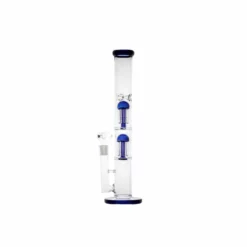 Hillside Double Perc Straight Glass Water Pipe