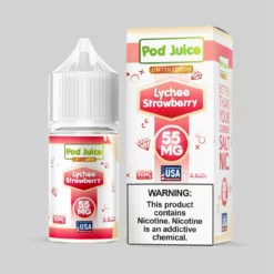 Premium Pod Juice Salt Lychee Strawberry Nic Salt