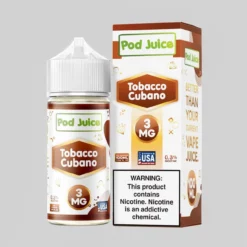 Pod Juice Tobacco Cubano Tobacco Free 100ml E-Juice