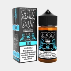 SadBoy Happy End Blue Cotton Candy Blue Raspberry Vape Juice
