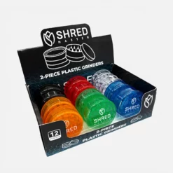 Shred Master Magnetic Herb Grinder 2-Piece (12 Pack)