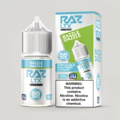 Pod Juice X Raz LTX Razzle Dazzle Tobacco Free Salt E-Juice
