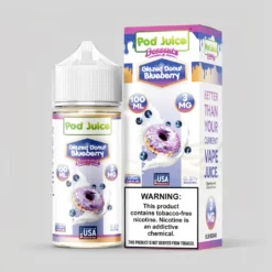 Pod Juice Glazed Donut Blueberry Tobacco Free E-Juice 100ml